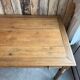 Large desk with turned legs in solid oak (renovated)