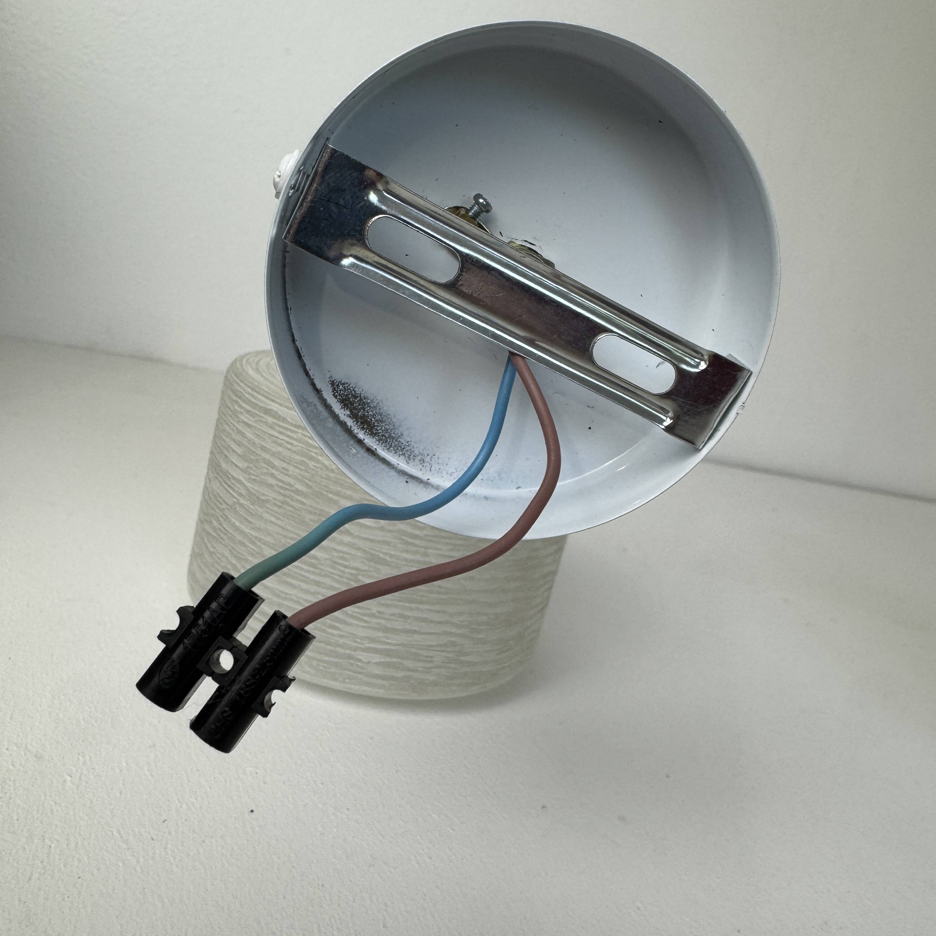 Pair of vintage granite glass wall lights