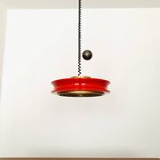 1 of 3 Adjustable Orion Glass Pendant Lamps from Staff