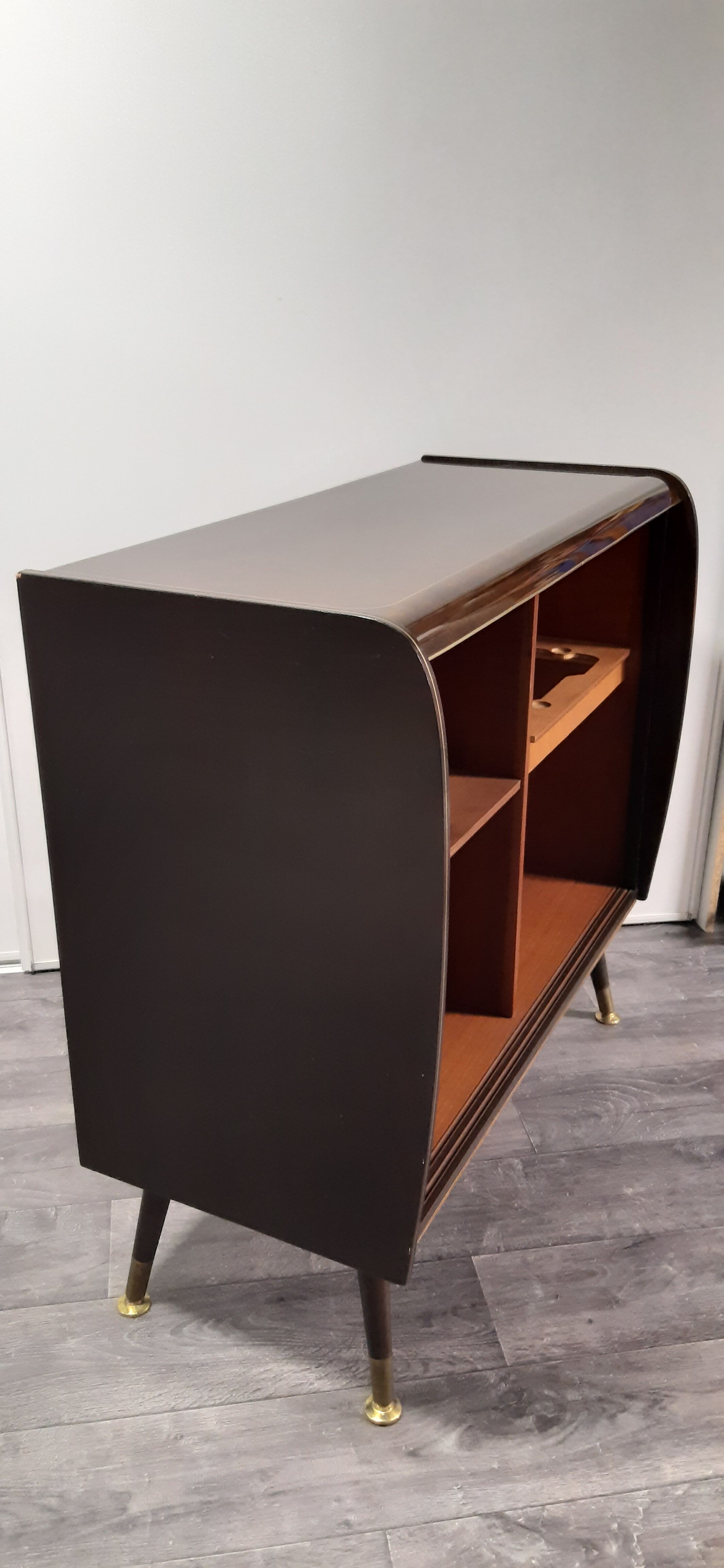 Vintage record player radio cabinet