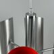 60s 70s 6-flame Sputnik candlestick metal chrome space age design