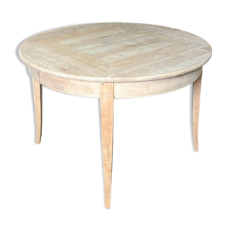 Grande table rénovée 2 rallonges en bois massif brut
