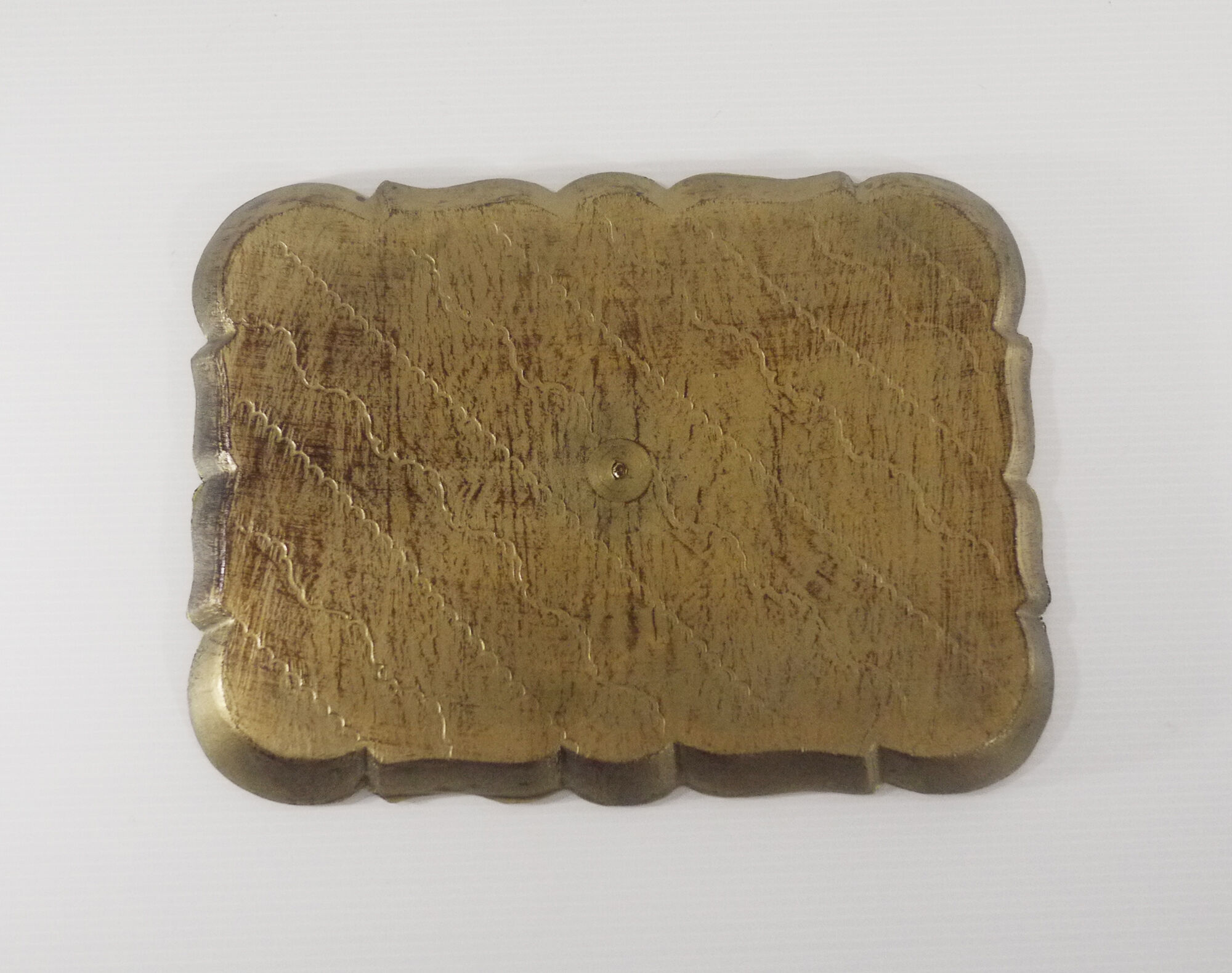 Tray florentine gold and red