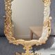 Tilting dressing table mirror, Napoleon III style, brass, mid-19th century.