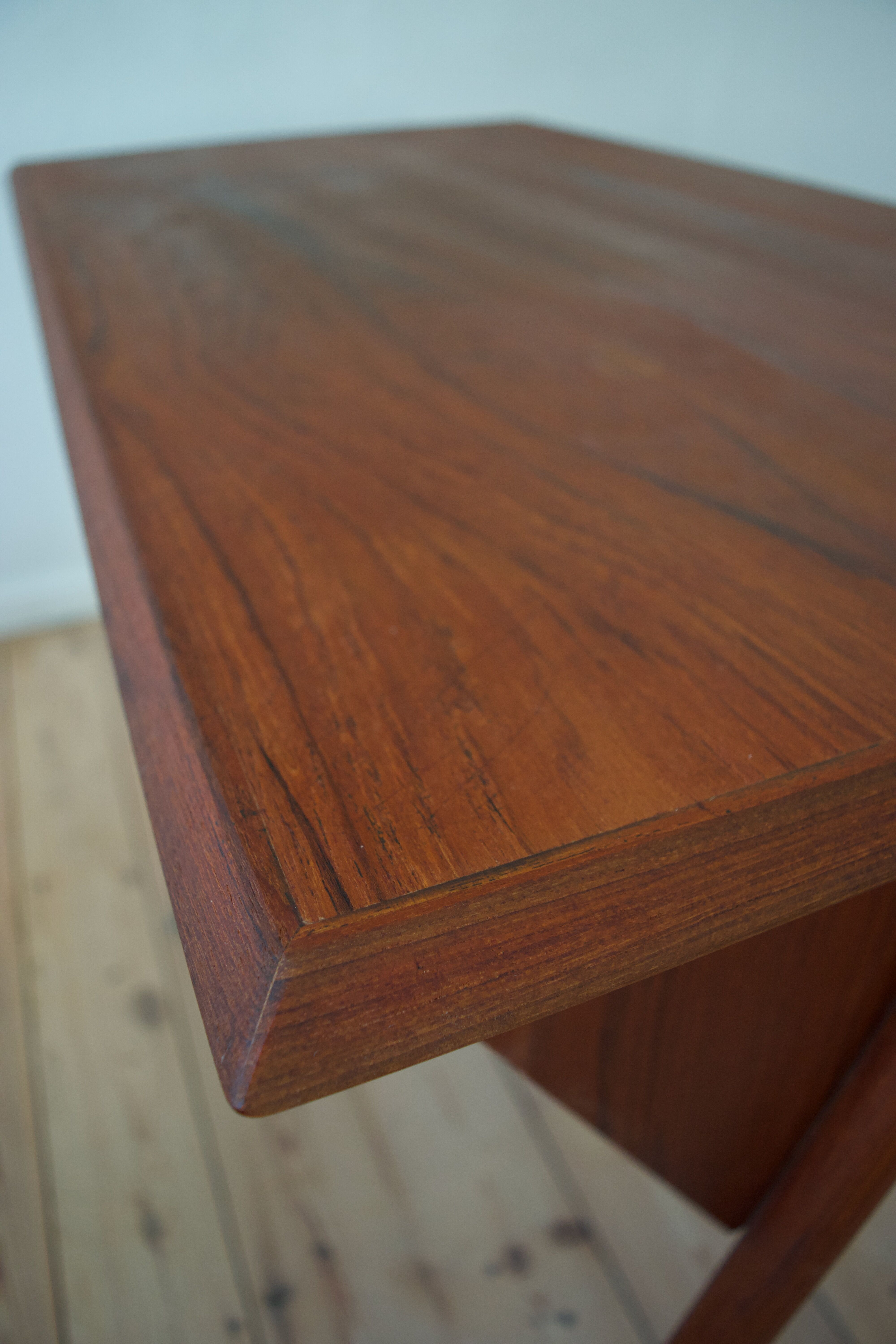 Danish Teak Floating Desk By Gunner Nielsen For Tibergaard, 1960s