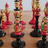 Jeu d'échec russe matryoshka