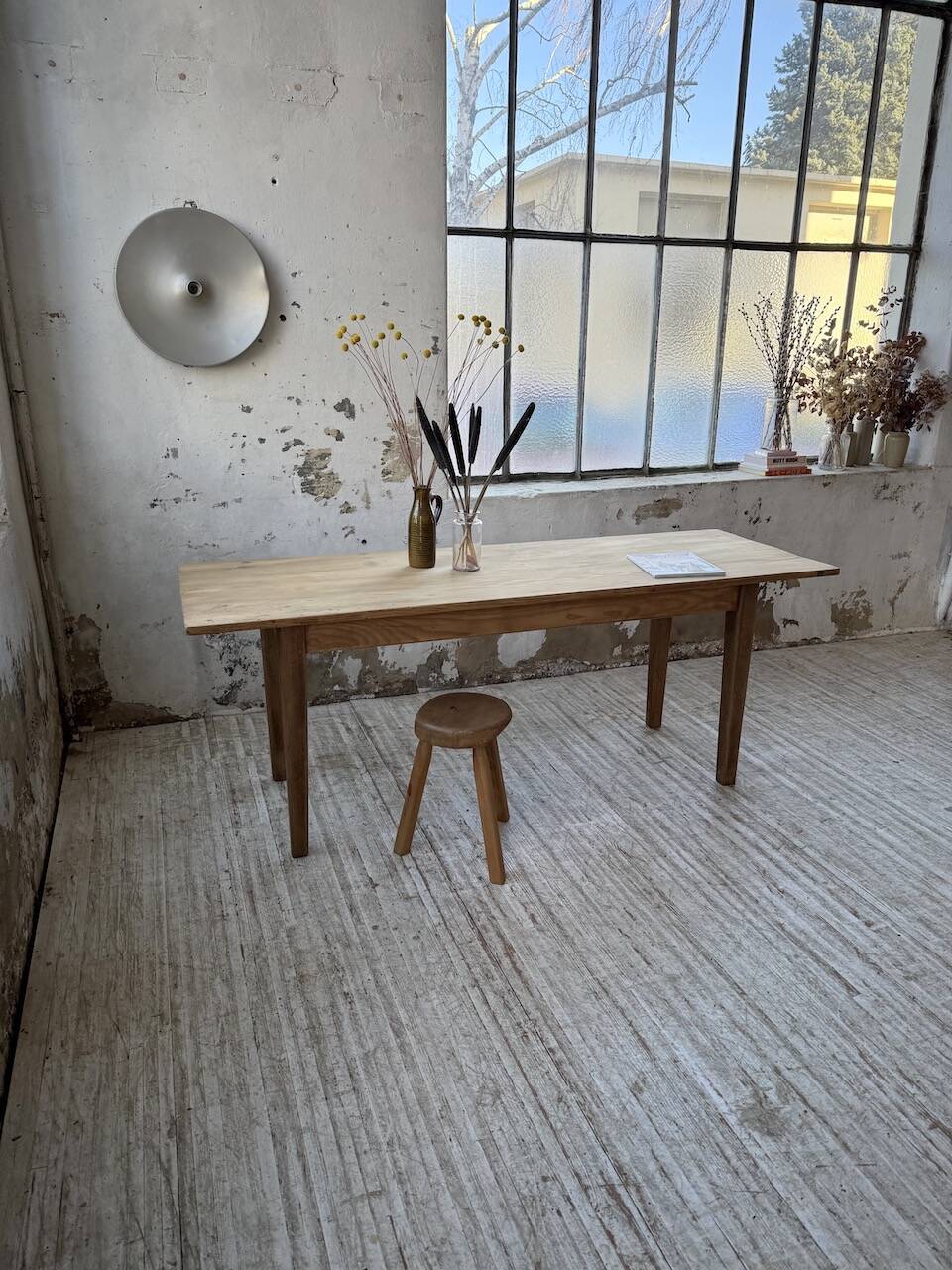 Pine and oak farmhouse table 2m