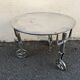 Table basse artisanale sur roulettes 1970 par Robert Evans
