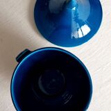 Turquoise blue vegetable bowl