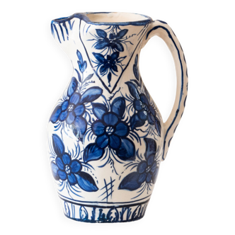 Large old Delft style carafe hand painted