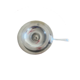 Egg cup, plate, silver-plated spoon