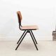 Galvanitas S35 oak and brown chair