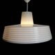 Rotaflex pendant lamp, space age, UFO-shaped, pressed plastic, 1960s.