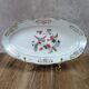 Antique oval plate Kg Lunéville – bird & golden flower decoration