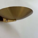 Vintage wall light with dimmer, brass, France 1980