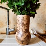 Vallauris ceramic vase by Fonck and Matéo
