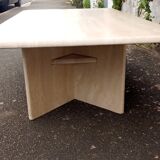 Travertine coffee table