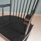 Rocking Chair Black Wood Vintage 1960 — Scandinavian Style