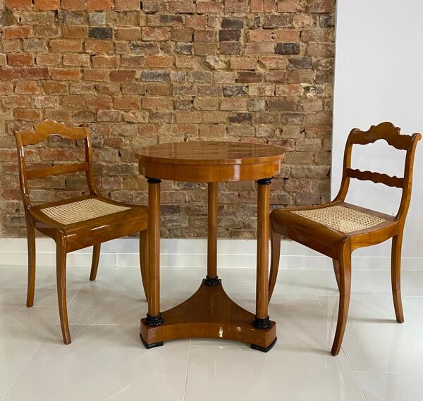 Ensemble de 2 chaises Biedermeier, Autriche, début du 19ème siècle