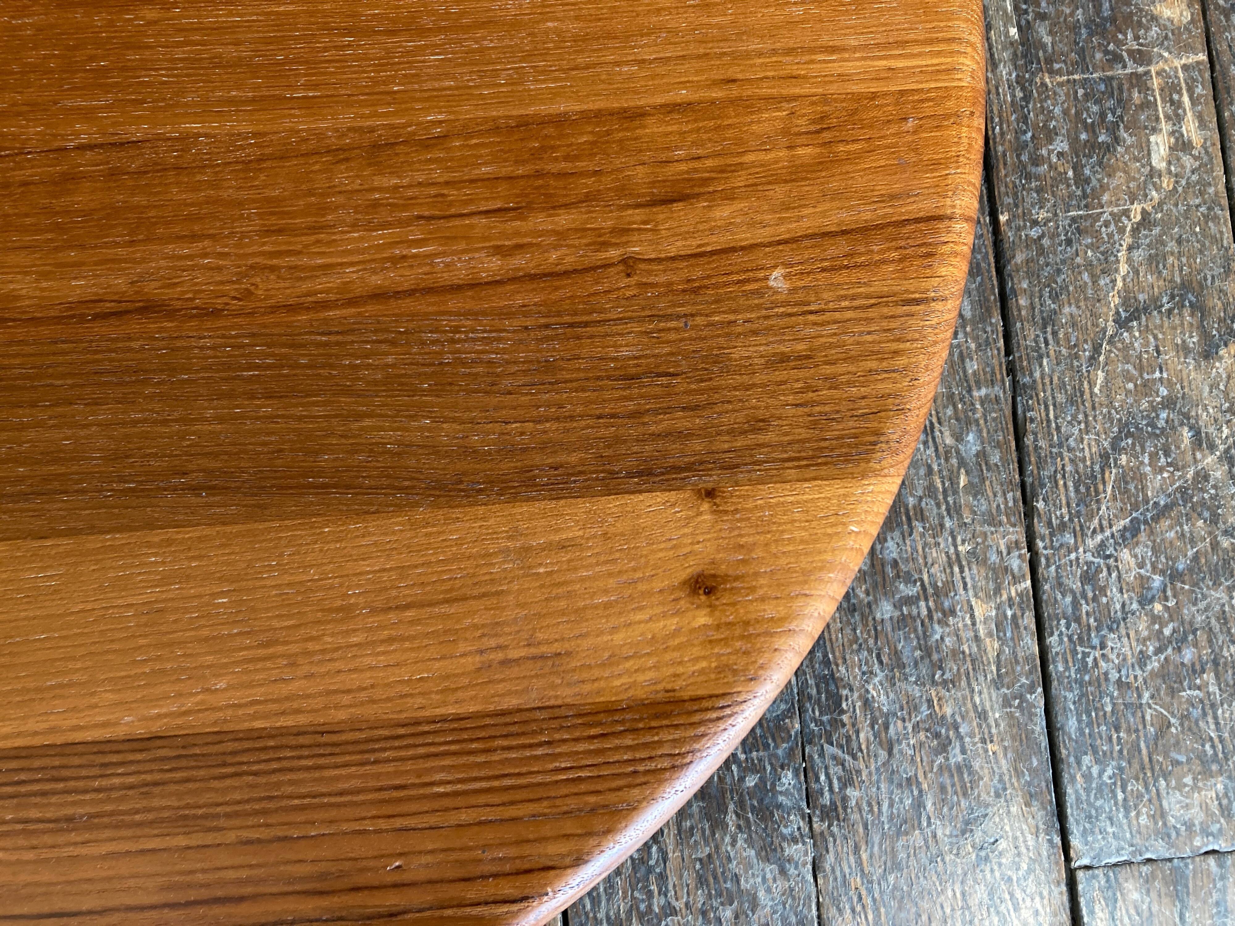 Scandinavian rotating plateau XXXL in teak Dismeg Denmark 1960