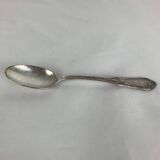 4 small silver metal spoons
