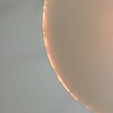 Mid-Century Italian Saucer Glass and Brass Pendant Lamp