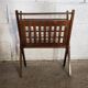 Vintage wooden folding magazine rack