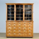 Oak And Pine Pharmacy Cabinet, anno 1889