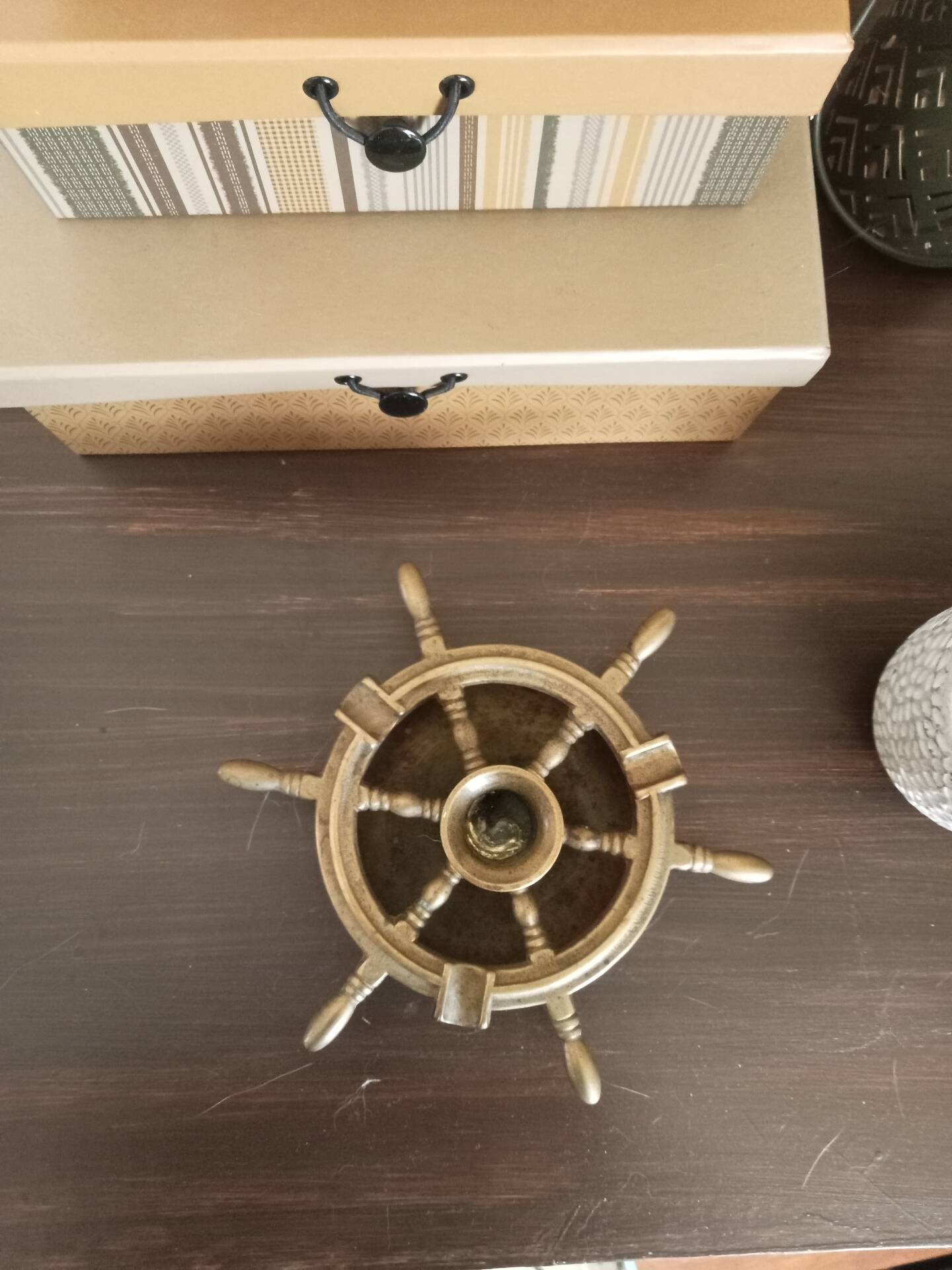 Brass ashtray