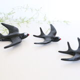 Soaring 3 ceramic swallows