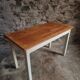 Table de ferme française vintage, années 1950