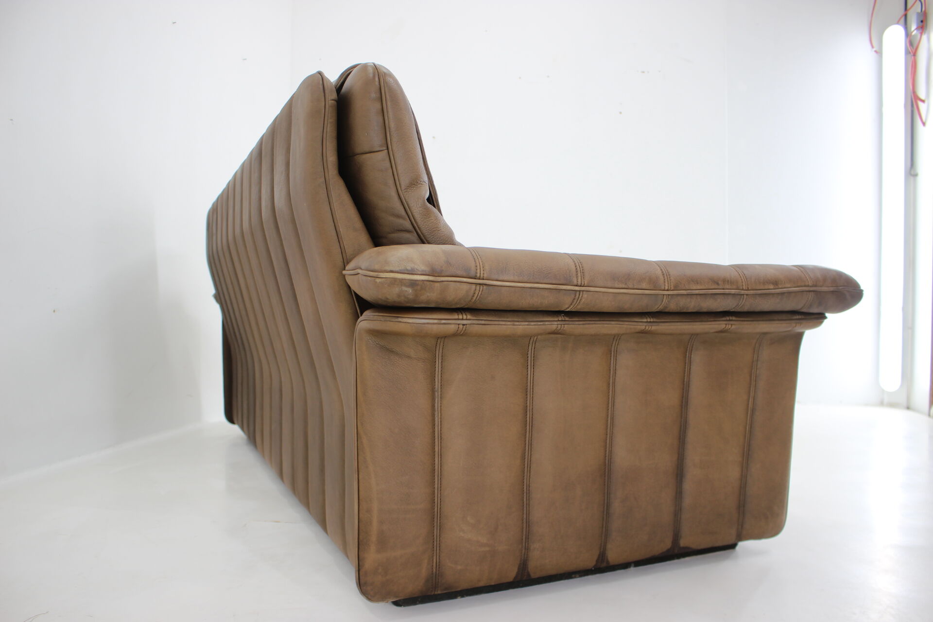 1980s De Sede Brown Leather Sofa, Switzerland