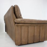 Canapé en cuir brun De Sede des années 1980, Suisse
