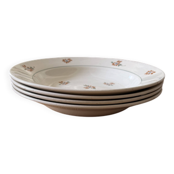 Set of 4 ceramic deep plates