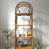 Vintage rattan shelf