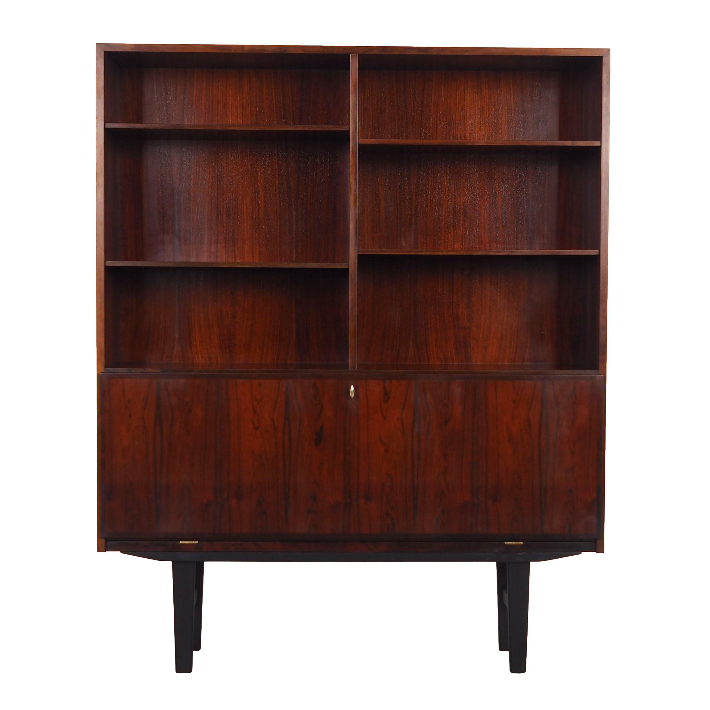Rosewood bookcase, danish design, 1960s, manufactured by omann jun