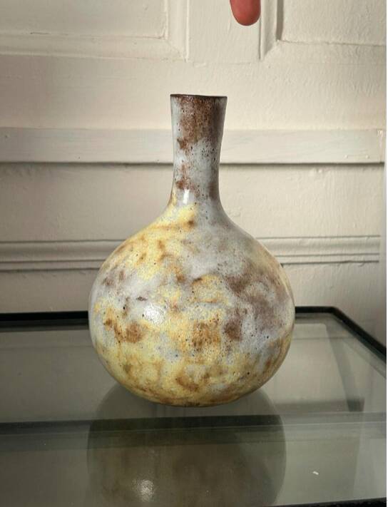 Alexandre Kostanda - Ball Vase - Stoneware - 18.5 cm - Vallauris