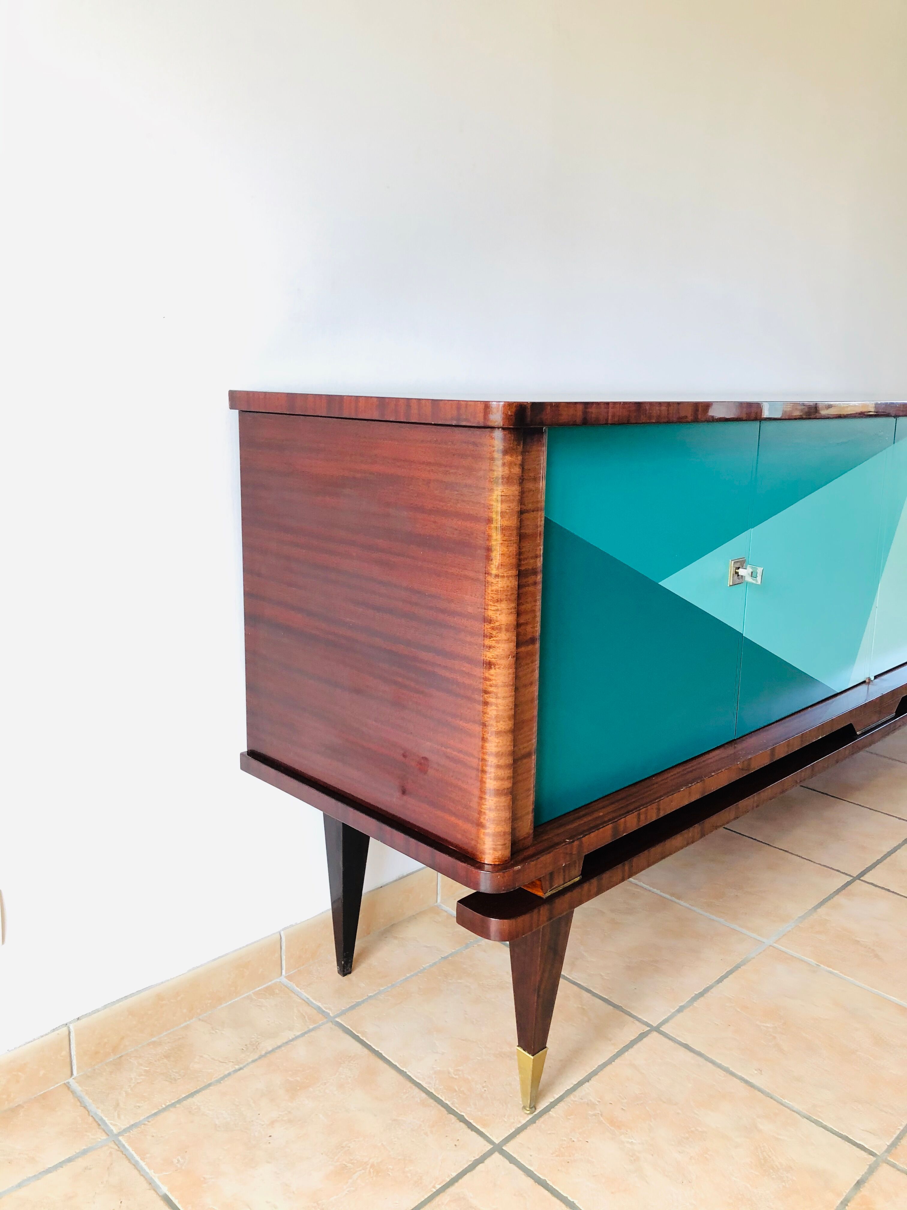 Vintage graphic sideboard 1960