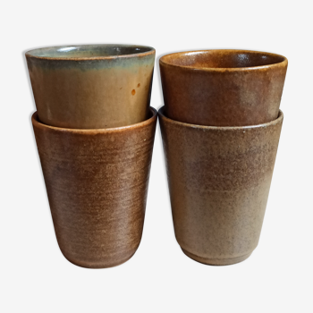 Tasses Digoin en grès