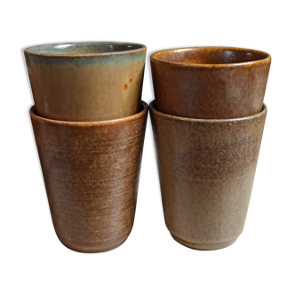 Tasses Digoin en grès