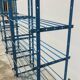 Set of 3 Rigidex iron storage locker shelves 1950s