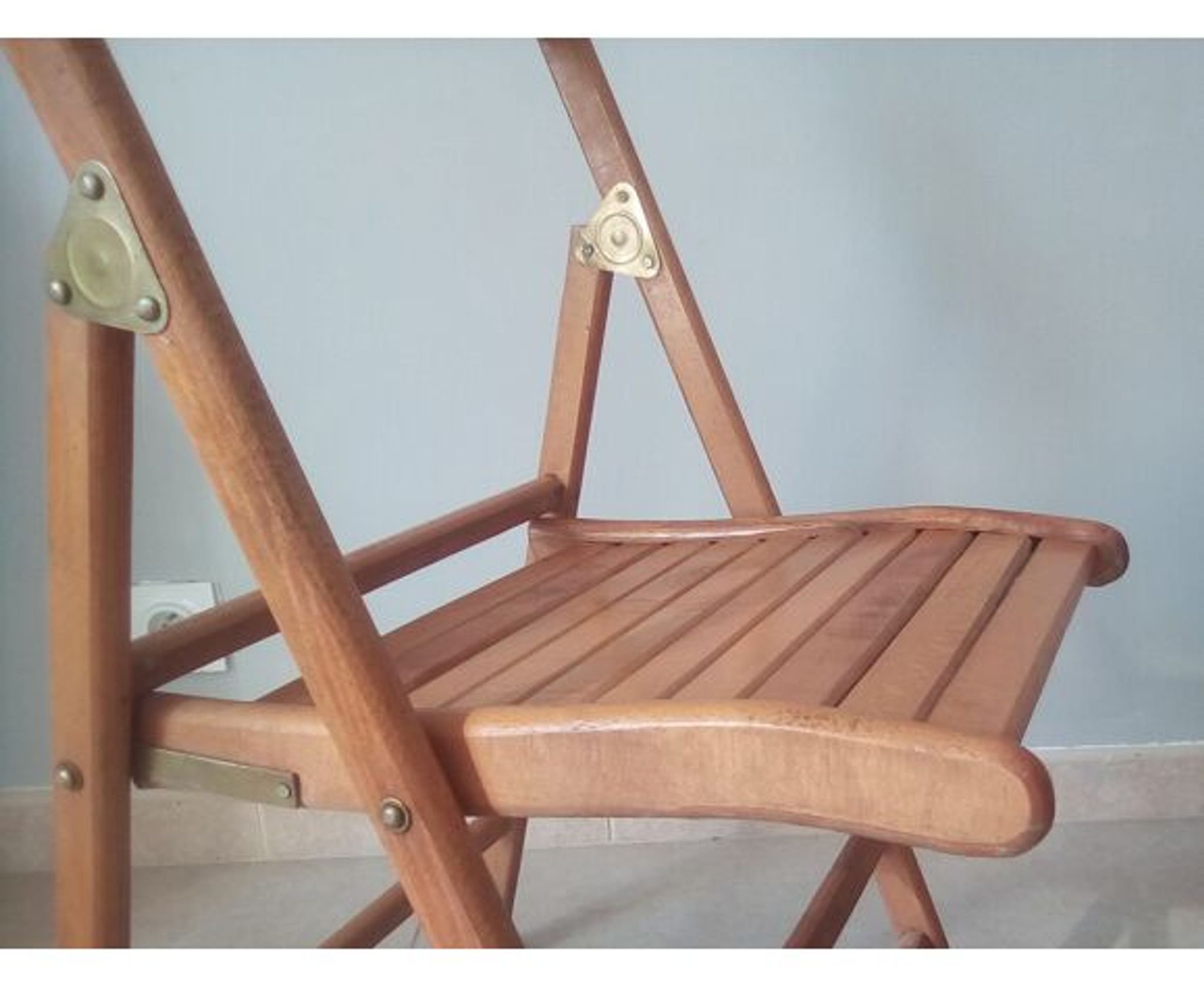 Vintage wooden folding chair