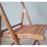 Vintage wooden folding chair