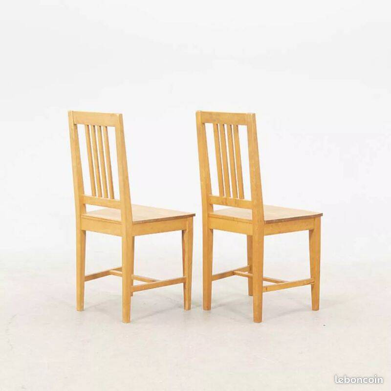 Chairs (6) birch Sweden 1960