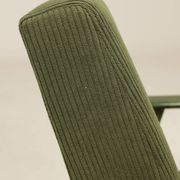 Lounge Chair Vintage Olive Green Corduroy ,Green Wood