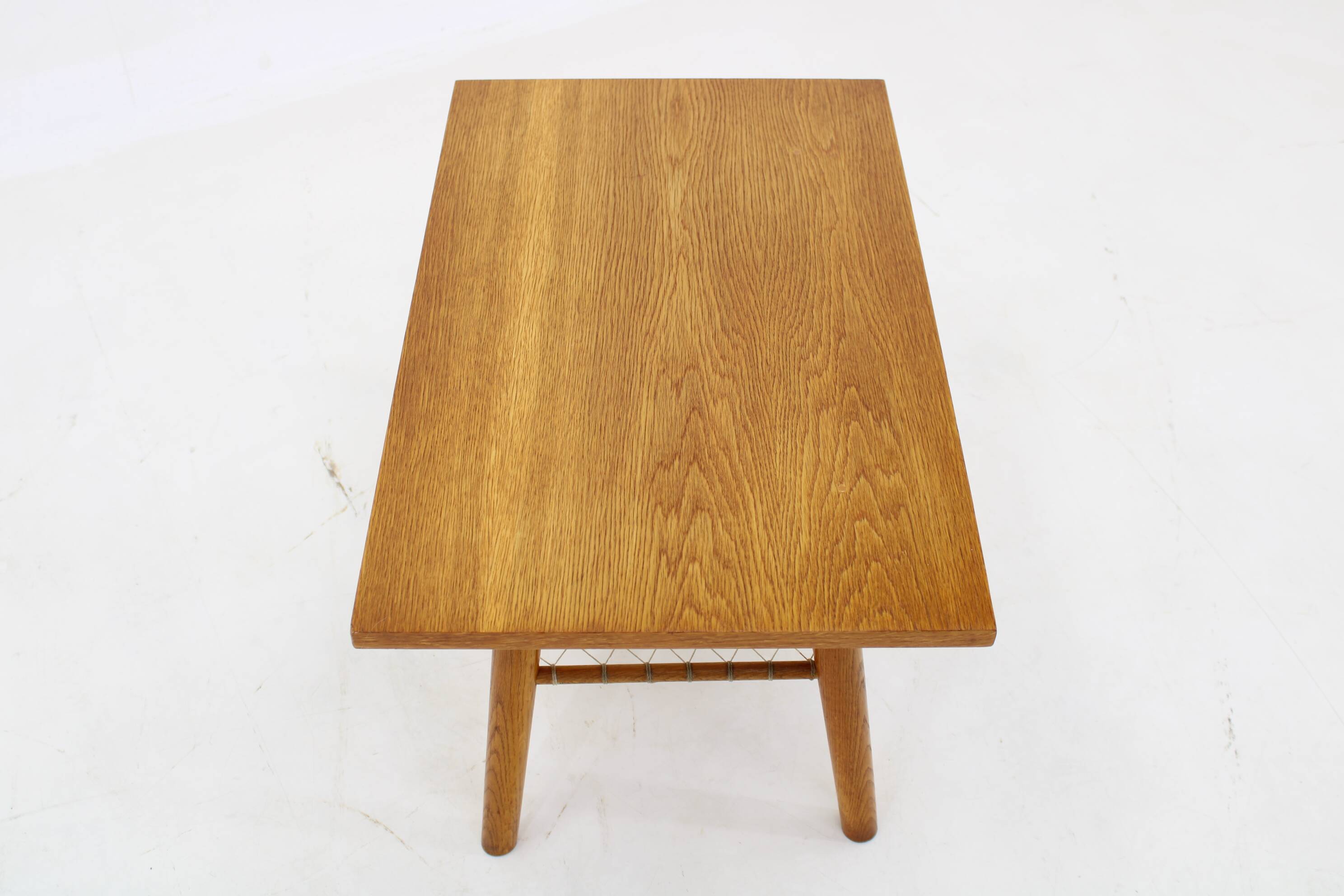 1960s Oak Side/Coffee Table, Czechoslovakia