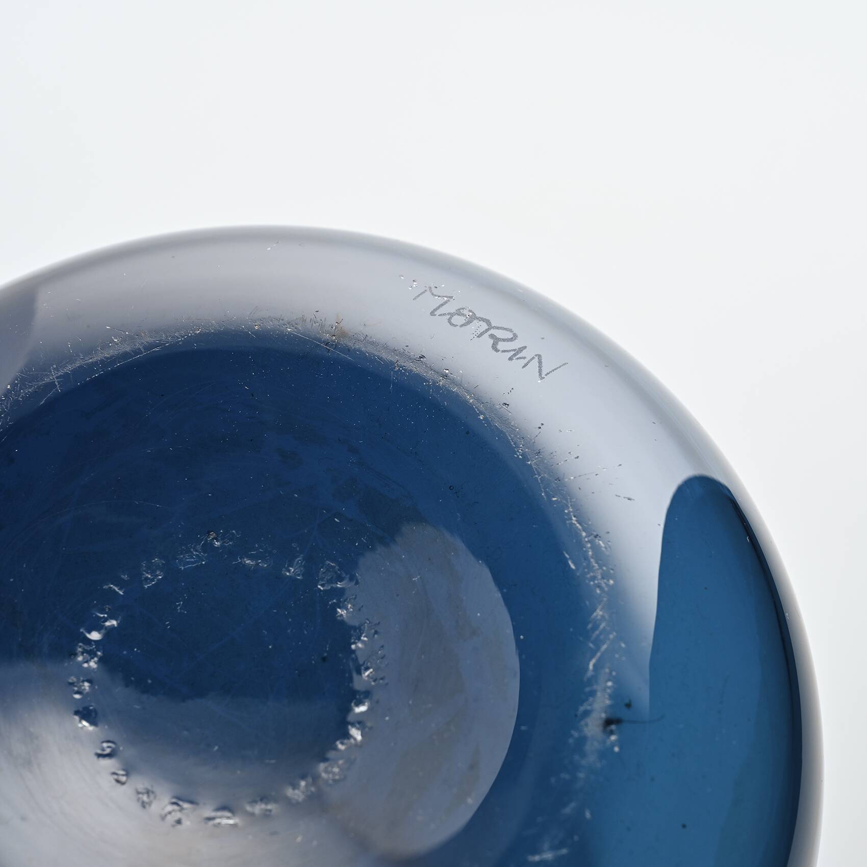 Blue carafe by Claude Morin, circa 1975