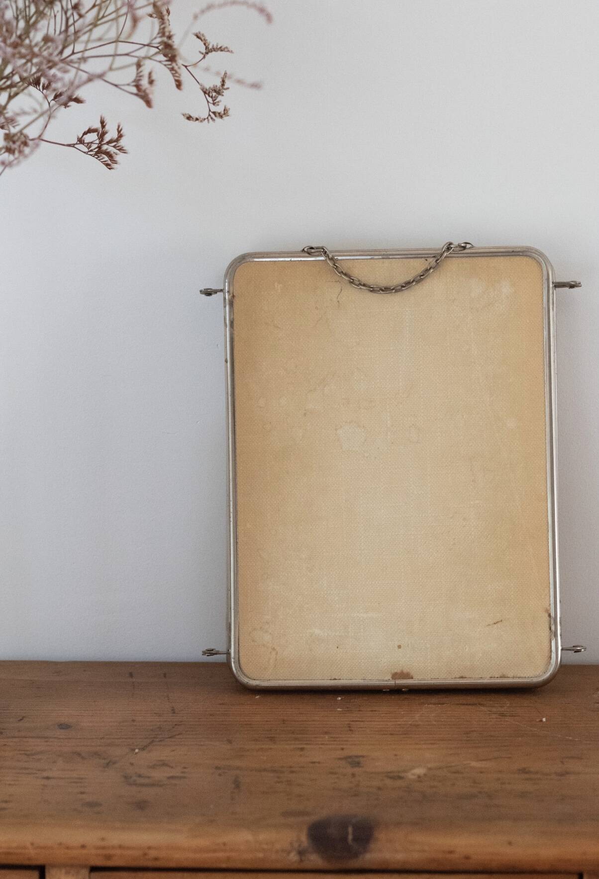 Vintage triptych barber mirror