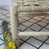 Traditional Moroccan bench