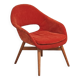 Fauteuil Shell restauré velours par Miroslav Navratil pour Vertex